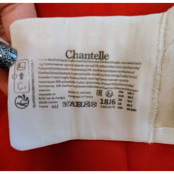 NWT Chantelle C Essential Full Coverage Smooth Bra Size 40F - Picture 6 of 6